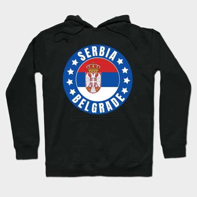 Belgrade Hoodie by footballomatic